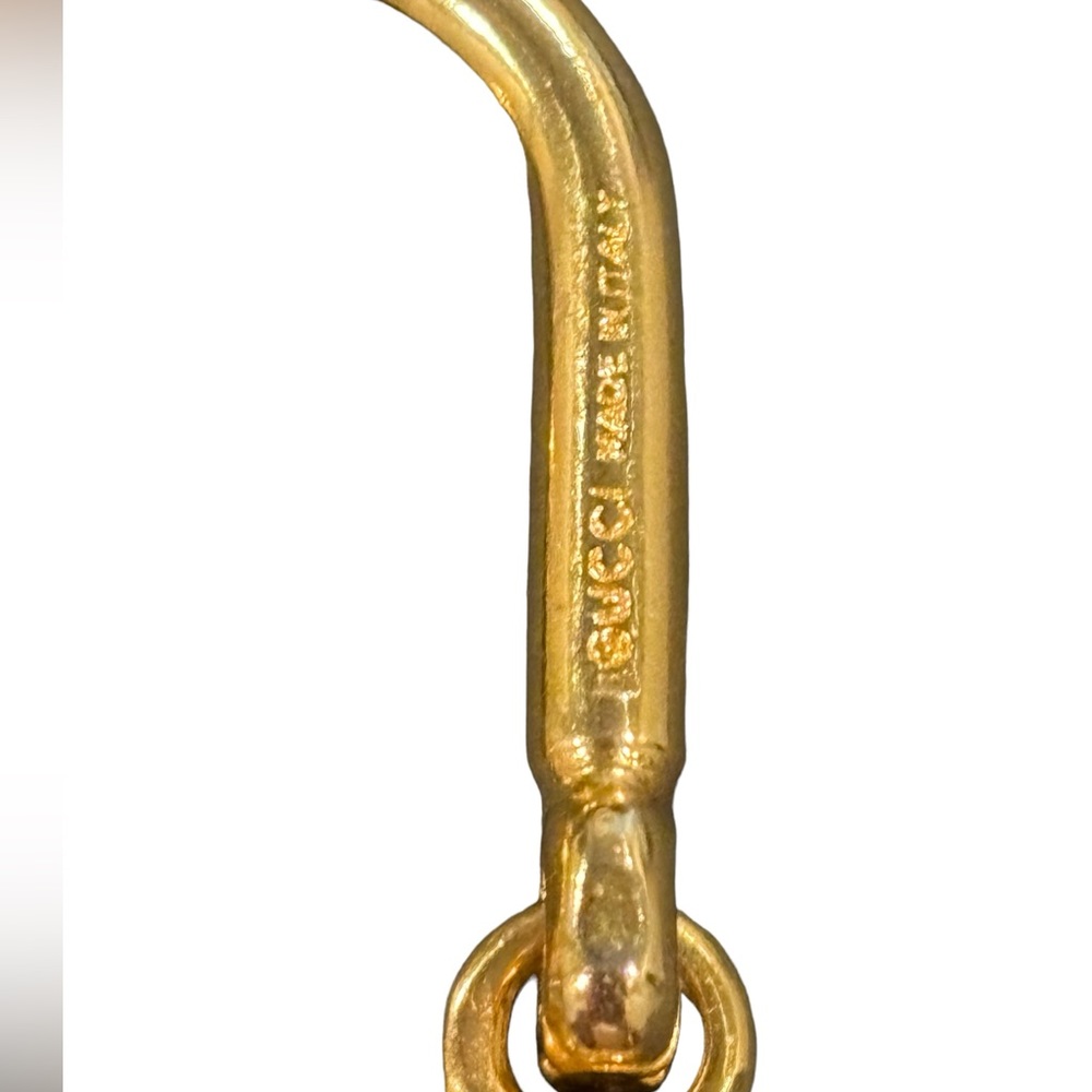 1980s Gucci bag charm rare. In EUC. Gold toned. 100% Authentic - Picture 2 of 5